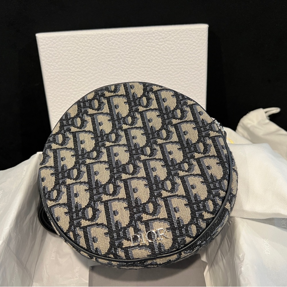 Authentic Christian Dior BABY BALL BAG
BLUE DIOR OBLIQUE